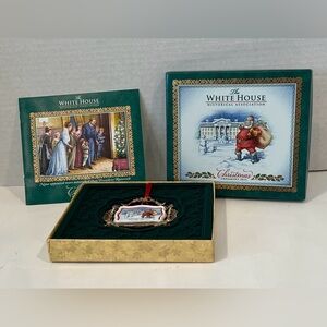 2011 White House Theodore Roosevelt Christmas Ornament - Gold-Plated Brass